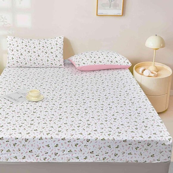 Queen Fitted Sheet Microfiber Bedding Set - Picture 4 of 7